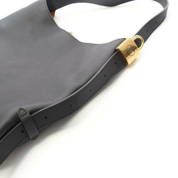 Louis Vuitton Lowkey Hobo Shoulder Bag Leather Black Gold - Picture 6 of 6